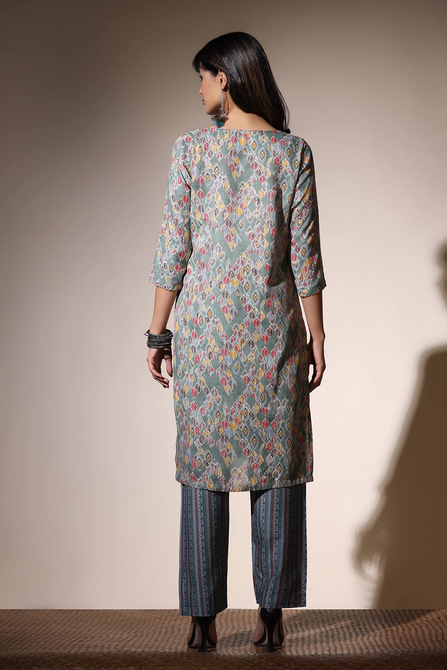 OM SAI LATEST CREATION Kurta for Women || Cotton Fully Stitched Motifs Printed Straight Angrakha Kurta for Ladies || Cotton Printed Kurtas for Women || Gift for Women.