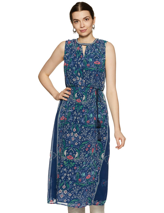 W for Woman Women's Georgette Kurta