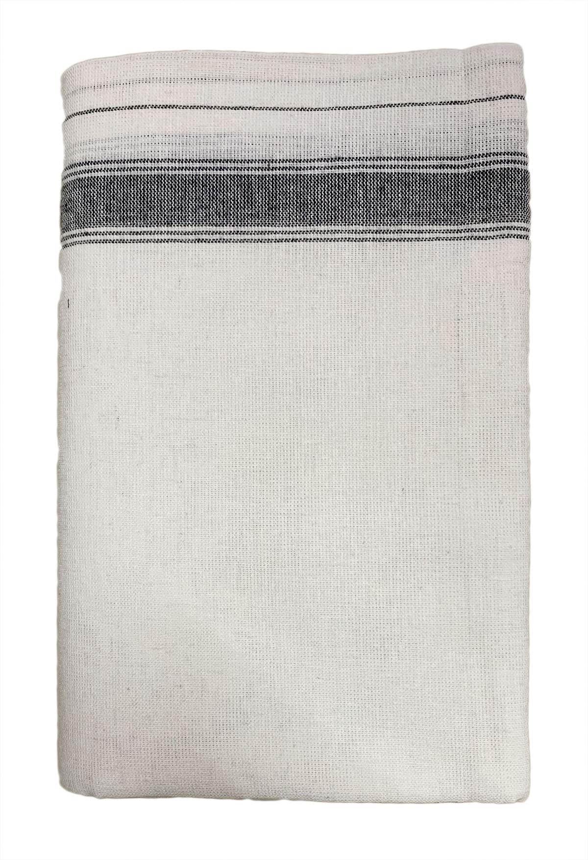Prakasam Cotton Mens Colour Thalapathi Border Single Dhoti/Size1.28X2.00 Mtrs/Combo Pack Of 2 Dhoties