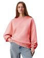 Kotty WomenS Fleece Sweatshirt Solid Pattern With Classic Round Neck(Pink,Xl)