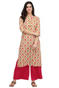 GoSriKi Women's Cotton Straight Fit Kurta