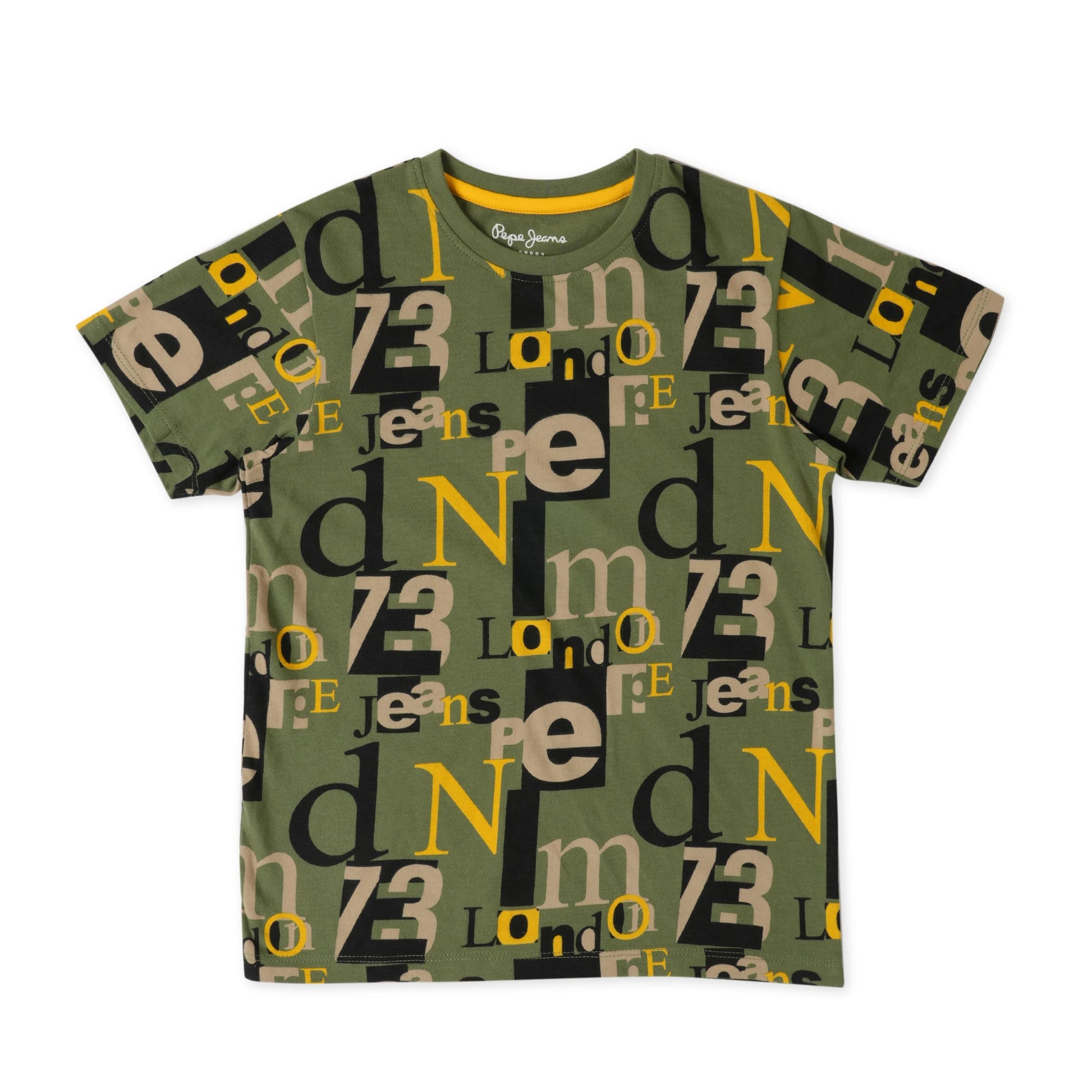Pepe Jeans BoyS Regular Fit T-Shirt (Pb50363072814_Olive