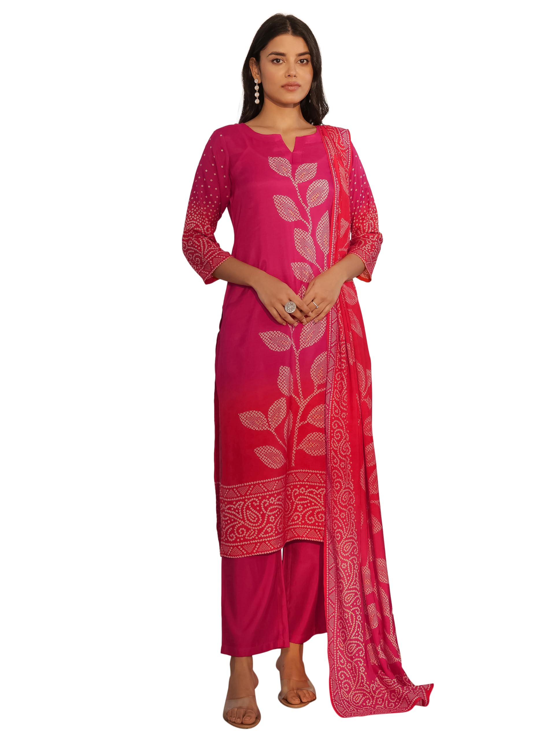 Libas WomenS Silk Blend Kurta Set (400374