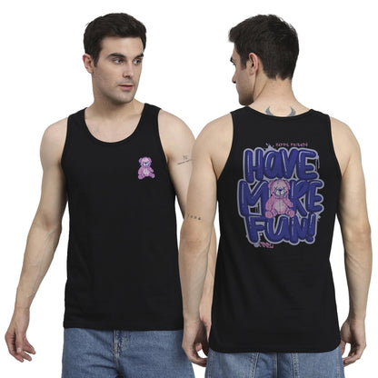 Peppyzone Mens Regular Fit Vest (TT-Teddy36FB40FB_Black4