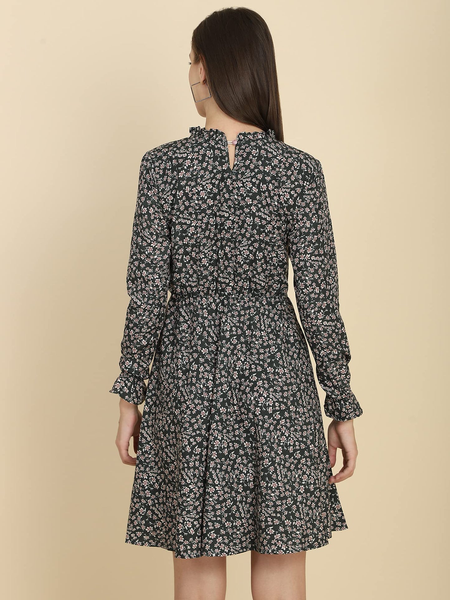 Tagas Women'S Polycotton Fit And Flare Standard Length Dress (Op-1-2001)