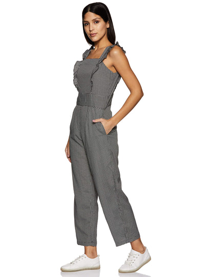 Rare Women'S Synthetic Jumpsuit (Ep31090- Black_Xl)