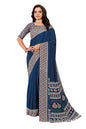 Vimla WomenS Premium Crepe Silk Saree With Unstitched Blouse Piece Floral Pattern And Plain Weave Type