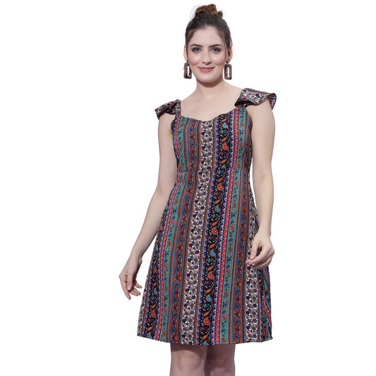 Oomph! WomenS Western & Fusion Wear Western Dresses For Women Multicolor - Md554