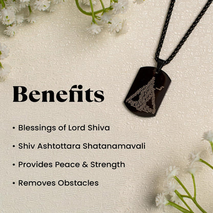 Astrotalk Shiv Ji Kavach Pendant | 108 Names of Shiva & 12 Jyotirlingas Engraved | Spiritual Protection | Gift for Men & Women
