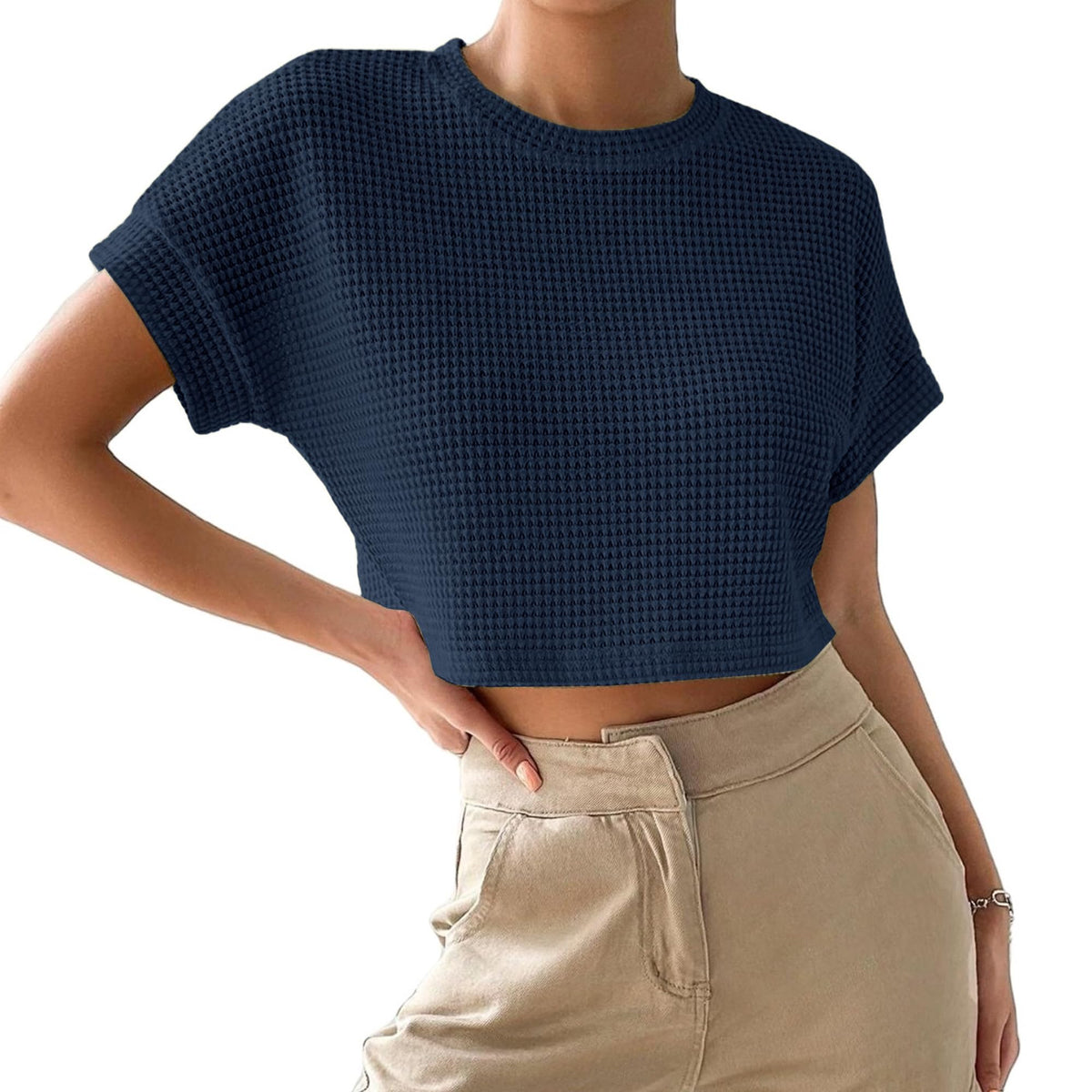 Noble Monk Women Round Neck Top | Half Sleeve |Regular Fit Tshirt For Women