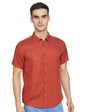 Pepe Jeans MenS Plain Regular Fit Casual Shirt (Pm306943-Dk Coral_Dk Xxl)