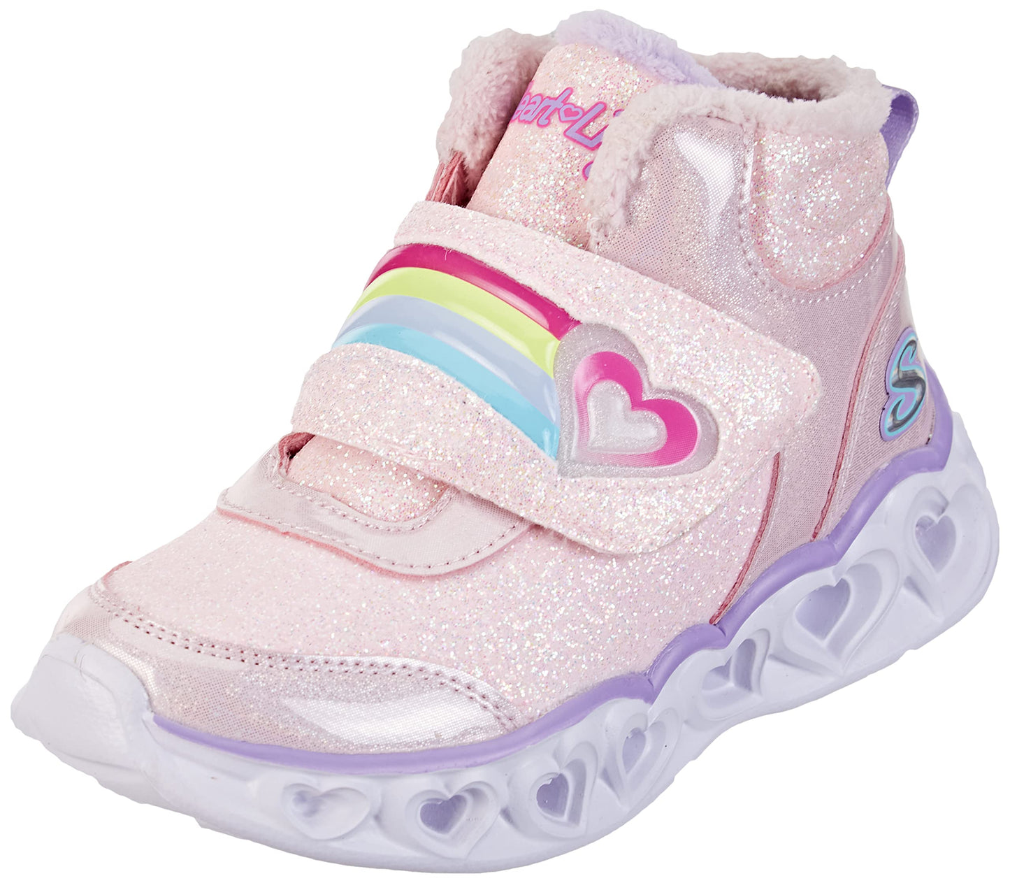 Skechers Girls Heart Lights Brilliant Rainbo Sneakers