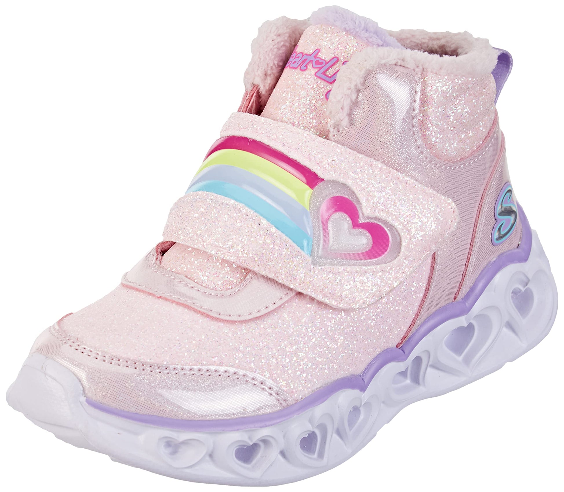Skechers Girls Heart Lights Brilliant Rainbo Sneakers