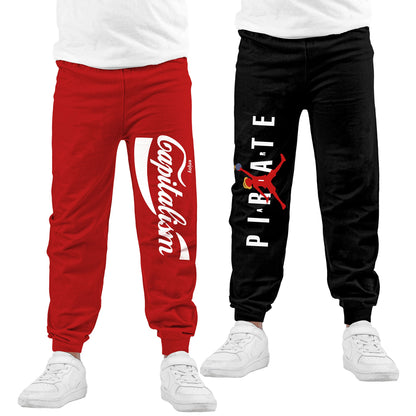 Kyda Kids Boys Cotton Printed Track Pants (Pack Of 2)