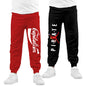 Kyda Kids Boys Cotton Printed Track Pants (Pack Of 2)