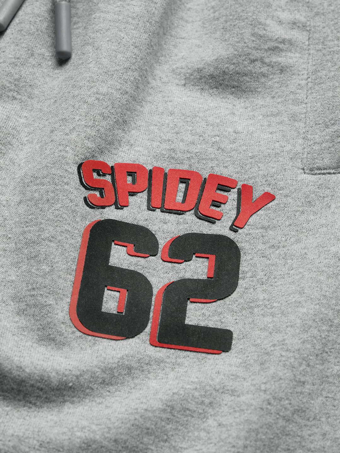 The Souled Store Official Spider-Man: Spidey Cartoon Boys Drawstring Grey Graphic Printed Cotton Joggers