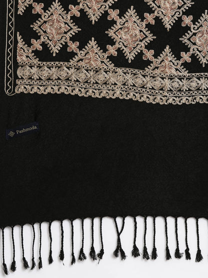 Pashmoda Women Roohani Kashmiri Aari Embroidery Stole (Size: 71X203 CM)