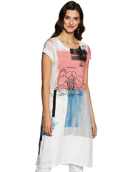W for Woman Women's Crepe Kurta