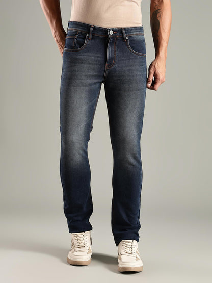 Thomas Scott Mens | Mild Fade | Stright Fit | Denim | Regular Wear | Stretchable | Casual Jeans for Men