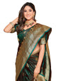 Glory Sarees WomenS Pure Kanjivaram Soft Banarasi Original Satin Silk Saree Elegantly Crafted Graceful Wedding Design With Blou