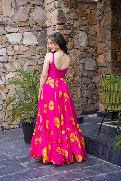 Wedani Rayon Dress for Women Pink