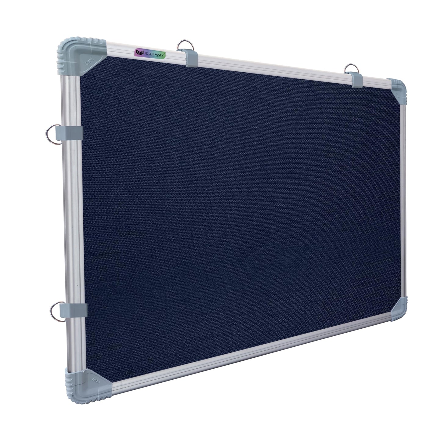 Eduway 1.5X2 Feet Small Pin Up Board/Notice Board/Bulletin Board/Soft Board/Display Board With High Resilience Foam Fabric For S