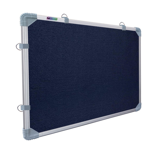 Eduway 1.5X2 Feet Small Pin Up Board/Notice Board/Bulletin Board/Soft Board/Display Board With High Resilience Foam Fabric For S