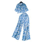 Gufrina Women For Co Ord Set|| Oversize Shirt|Shirt Collar Top| Flora Co-Ord Set For Women Print|Button-Down Casual Wear For Wom