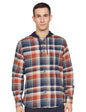 Pepe Jeans MenS Checkered Regular Fit Shirt (Pm308546_Rust Brown_Red And Blue