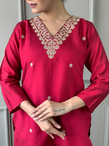 Suppar Sleave Elegant Embroidered Salwar Suit For Women Designed For Parties With Modern And Traditional Ethnic Wear Styling In