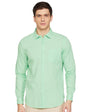 Ketch Men Cotton Shirt (Khsh000608_Slim Fit Shi M) Green