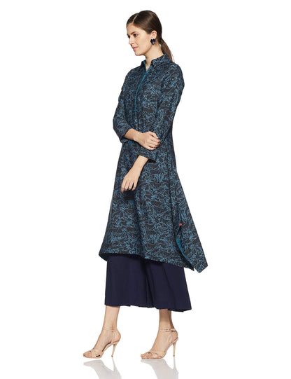 W for Woman Women's Asymmetrical Hemline Kurta