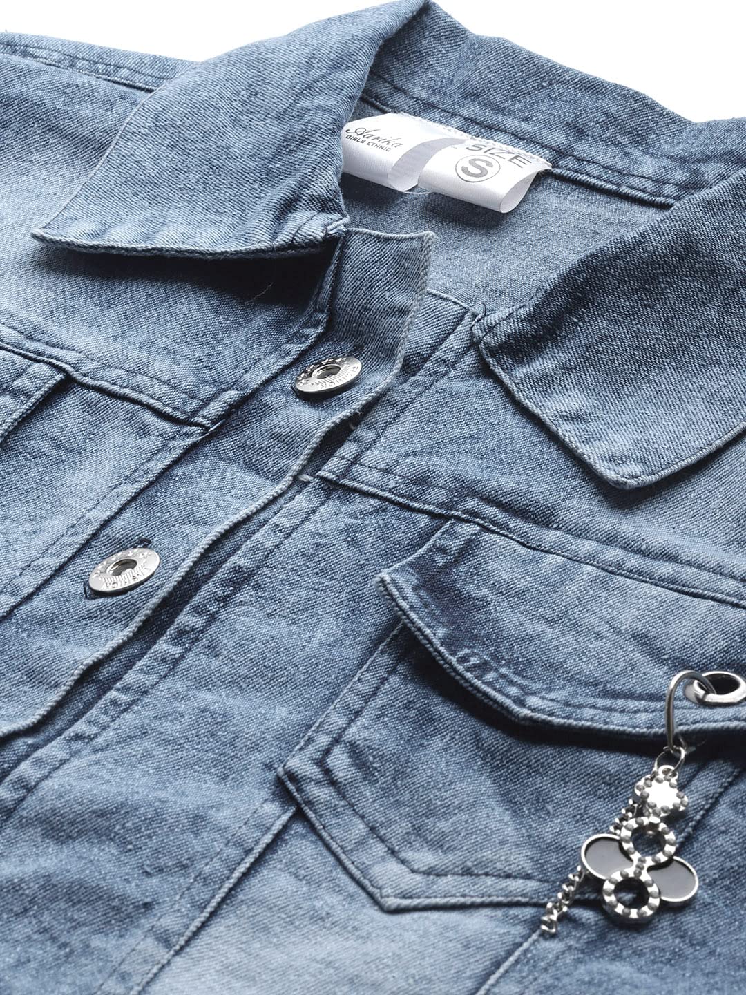 Aarika Womens Cotton A-Line Short Length Coat (Dn-W-123_Blue