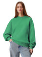 Kotty WomenS Fleece Sweatshirt Solid Pattern With Classic Round Neck(Green,Xl)