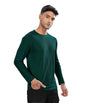 SHODOX Mens Polyblend Regular Fit Long Sleeve Solid Round Neck T-Shirts for Men (Pack of 1)