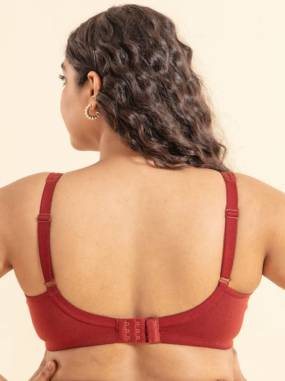 Nykd (Nyb190 Cotton Non Padded & Non Wired Everyday Lace Bra For Women | Full Coverage Bra With Super Soft Wide & Thick Straps -