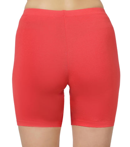 SHODOX Womens Anti Bacterial Cycling Shorts, Under Skirt Biker Shorts, High Waist Stretchable Yoga Shorts & Gym Workout Skin Fi