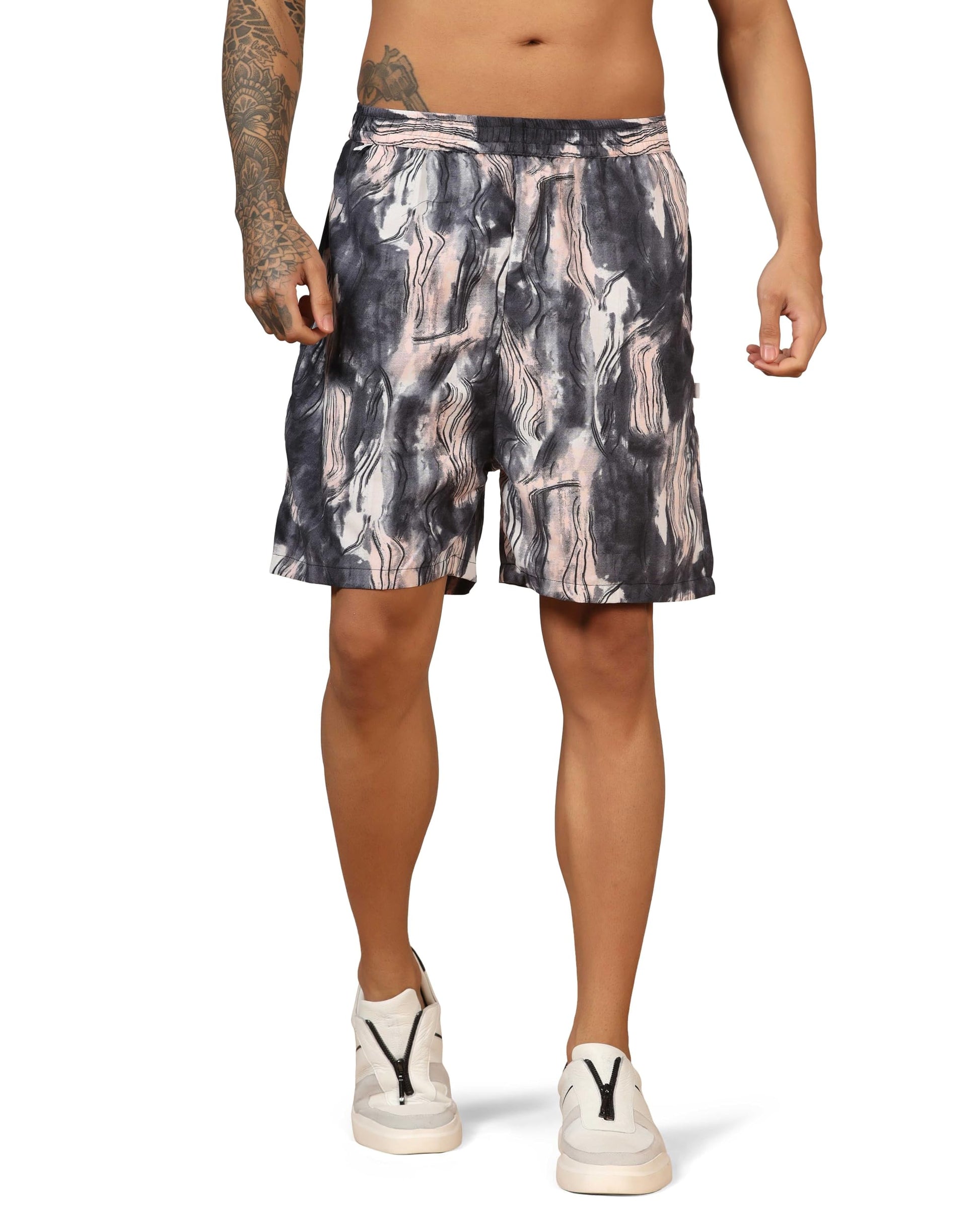 OM SAI LATEST CREATION Mens Boxer Shorts (OSLC-SH180_GREY1