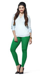 Lyra Women Solid Premium Cotton Ankle Length Leggings | Mid-Waist | Fashionwear Rani