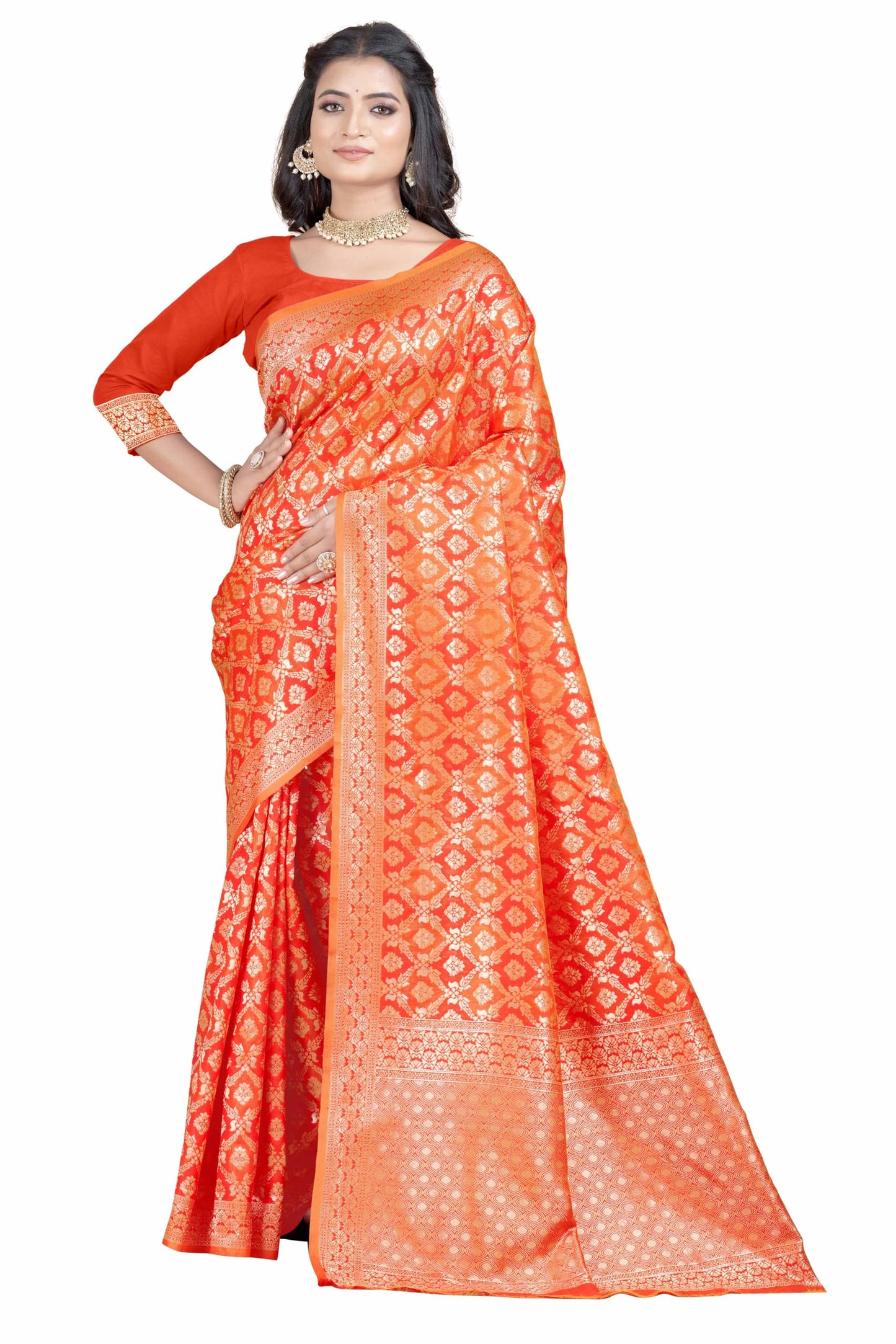 Sugathari WomenS Banarasi Saree Pure Kanjivaram Silk Saree Soft New Ladies 2023 Design Wear Pattu Sarees Latest Party Sari Coll