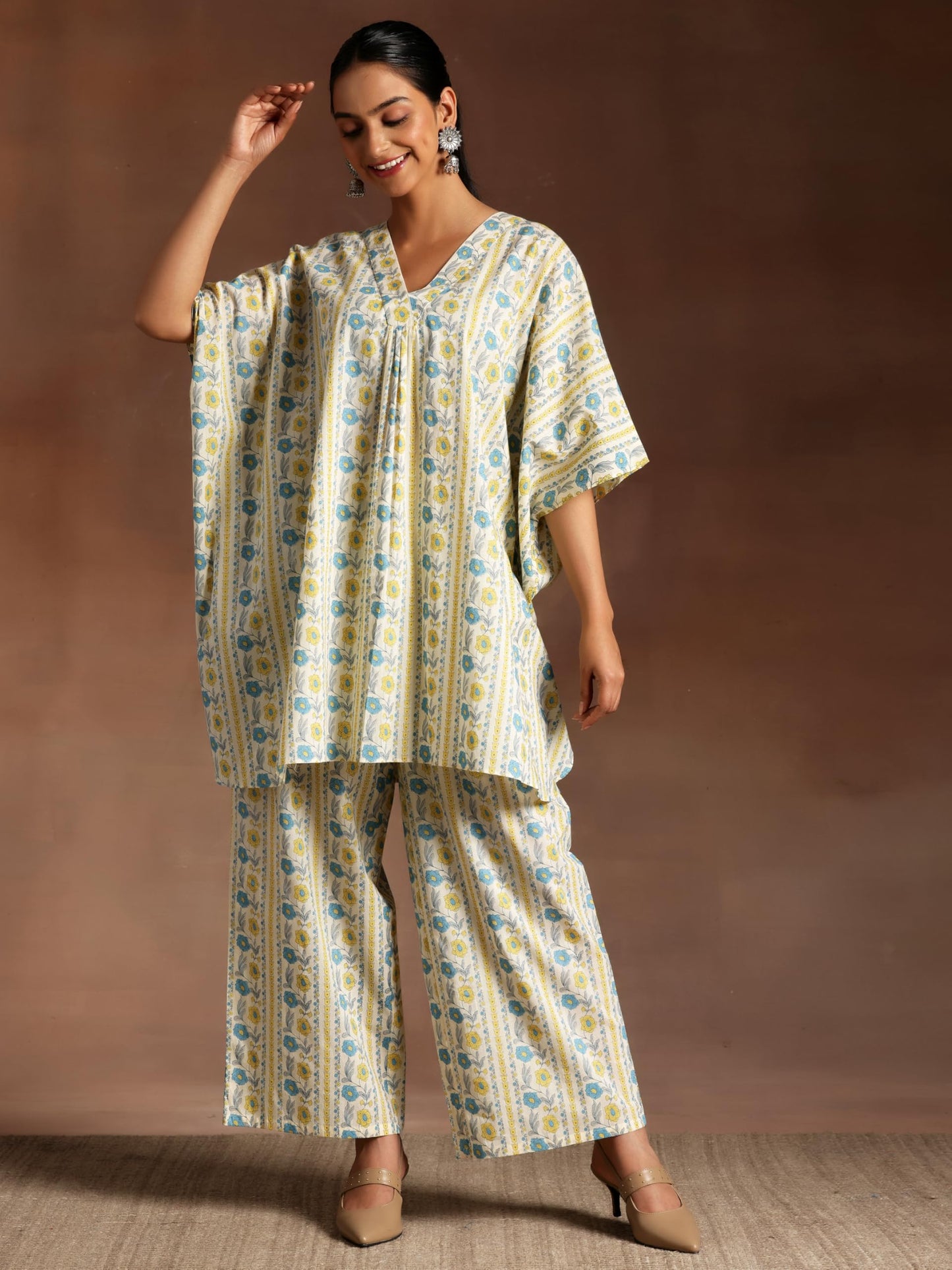 Libas Womens Printed Cotton Co-Ord Set For Women