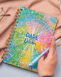 Doodle Undated Daily Planner | A5 Hard Cover | Wiro Bound | 192 Ruled Pages | 80 GSM | Lay Flat Design | Metal Corners | Plan yo