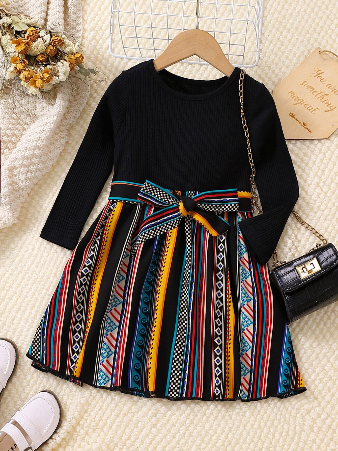 TAGAS Girls Dress || Girls Dress || Party Dress for Girls ||Fency Dress|| Frock || Girls Dress ||(KD) Black