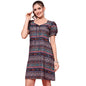Oomph! Dress For Women Stylish| Summer Vacation Style |Floral Print Puff Sleeve Dress | Lightweight Flared Maxi For Casual & Hol