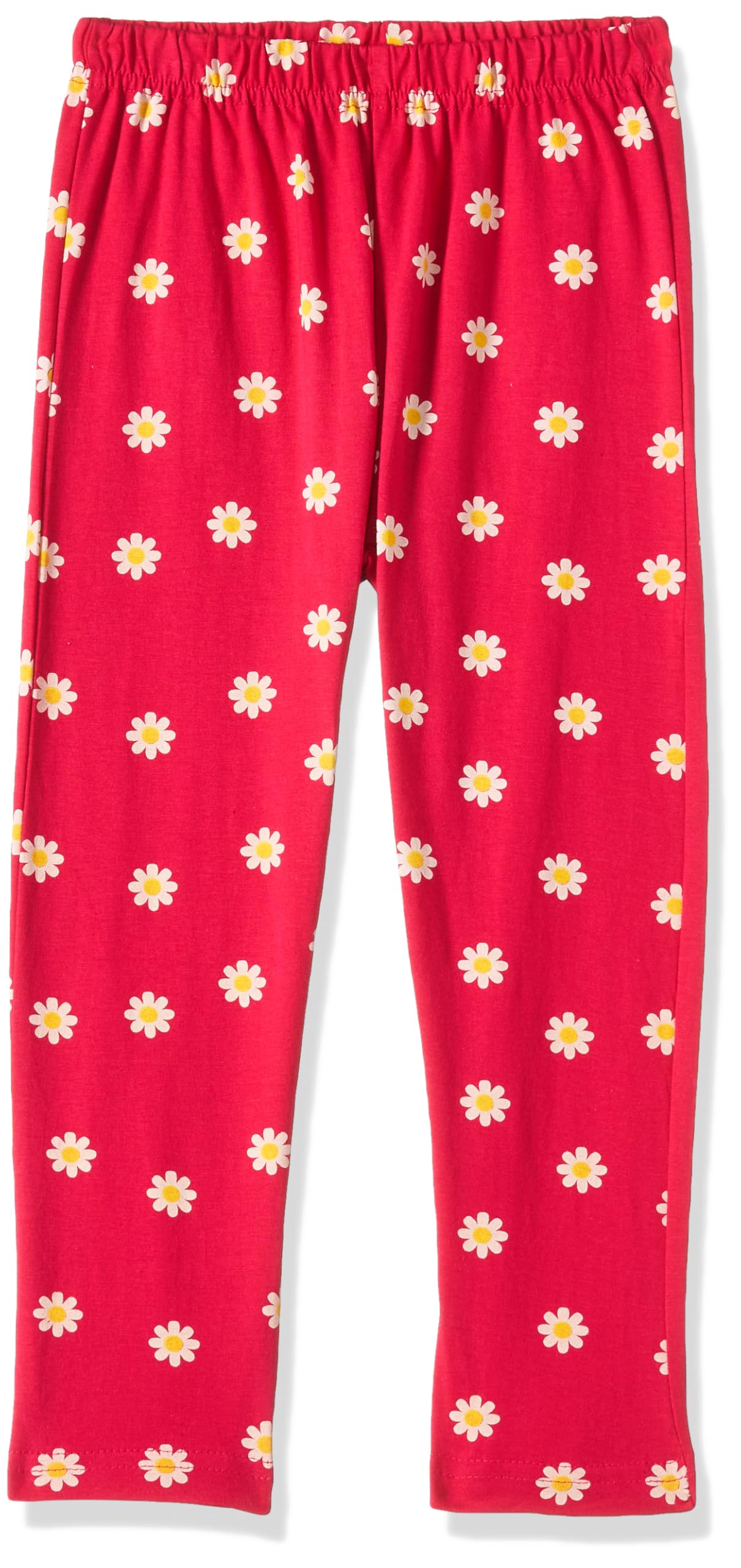 T2F Girls Cotton Printed Oversized Fit Crop Top and Pant Pajama Set
