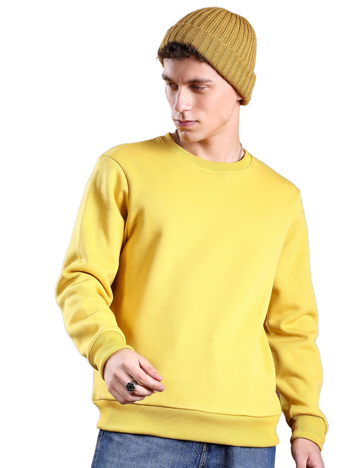 Ketch Men Yellow Sweat Shirt
