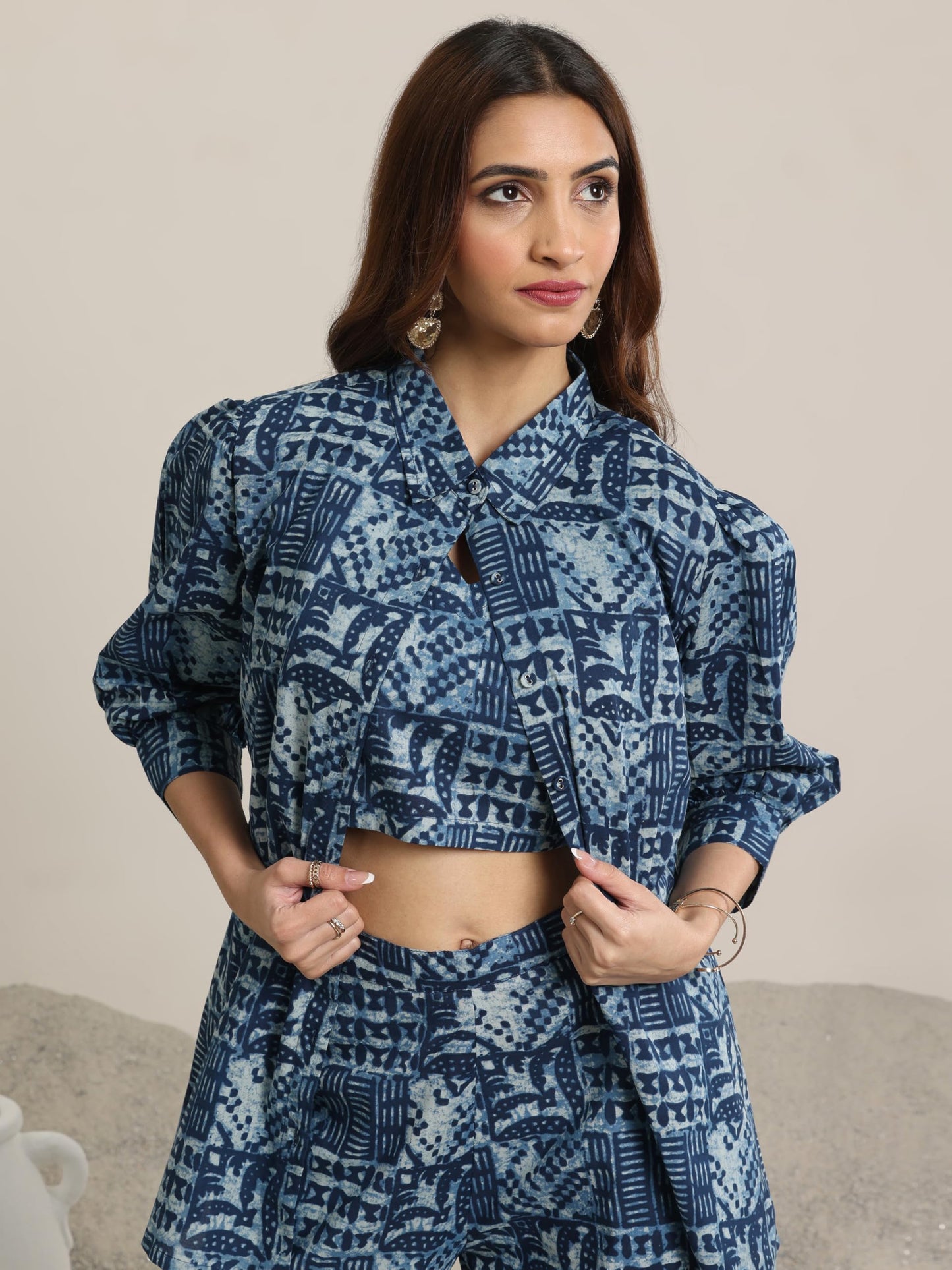 Libas Womens Printed Cotton Co-Ord Set For Women