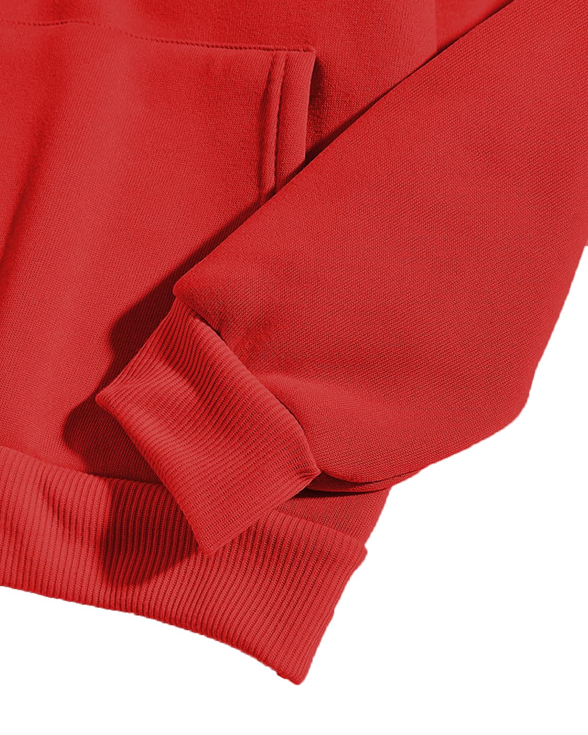 ADRO Men's Cotton Hooded Hoodie (H20-M-DBA-RD_Red)