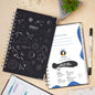 Doodle A5 Zodiac Daily Planner - 192 Coloured Pages, Themed Around Daily Planning, Metal Corners, 80 Gsm Acid Free Recyclable Pa