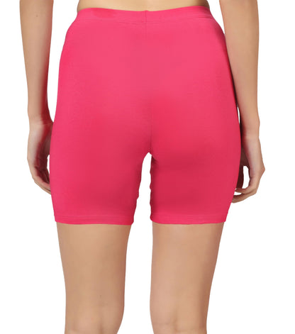 SHODOX Womens Anti Bacterial Cycling Shorts, Under Skirt Biker Shorts, High Waist Stretchable Yoga Shorts & Gym Workout Skin Fi